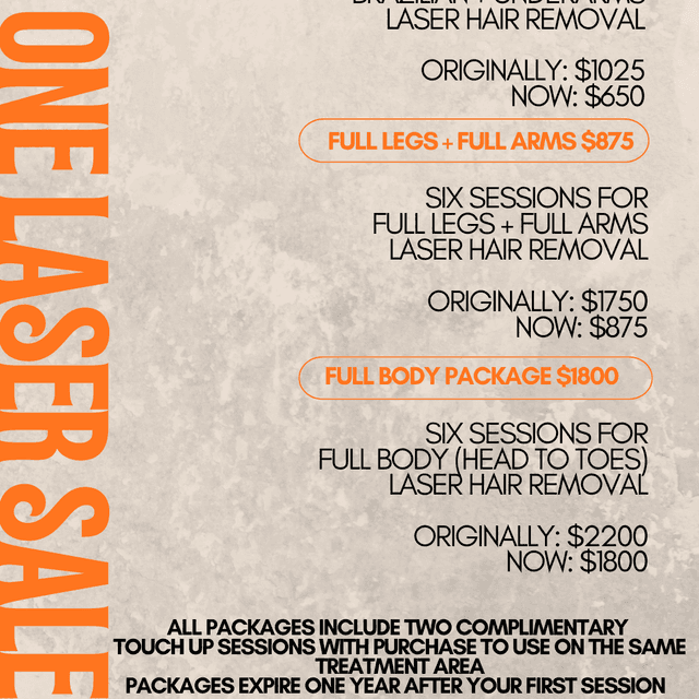 Full Body Laser Sale (6 Sessions) at Eclectic Aesthetics in White Plains, NY